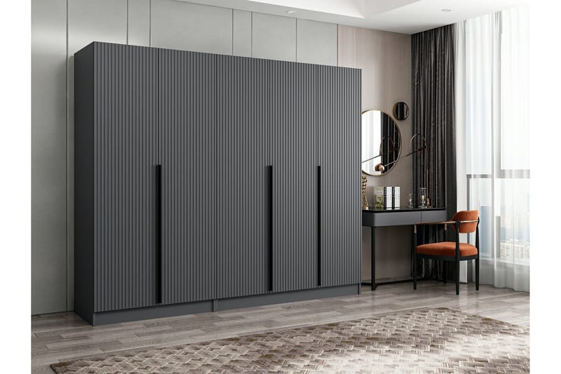 Fruitland Garderob 225 cm, Antracit