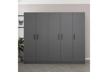 Fruitland Garderob 225 cm - Antracit - Förvaring - Sko- & klädförvaring - Garderober & garderobssystem