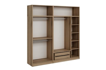 Fruitland Garderob 225 cm - Brun - Förvaring - Sko- & klädförvaring - Garderober & garderobssystem