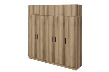 Fruitland Garderob 225 cm - Brun - Förvaring - Sko- & klädförvaring - Garderober & garderobssystem