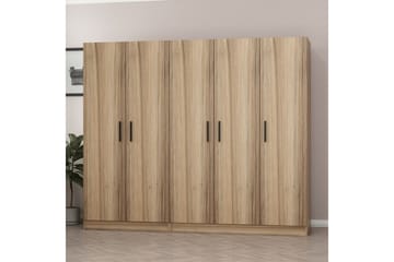 Fruitland Garderob 225 cm - Brun - Förvaring - Sko- & klädförvaring - Garderober & garderobssystem