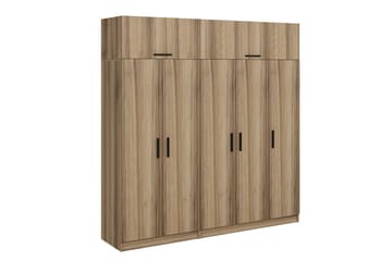 Fruitland Garderob 225 cm - Brun - Förvaring - Sko- & klädförvaring - Garderober & garderobssystem