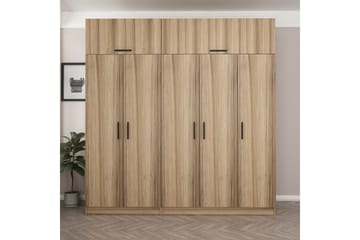 Fruitland Garderob 225 cm - Brun - Förvaring - Sko- & klädförvaring - Garderober & garderobssystem