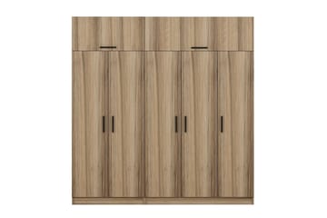 Fruitland Garderob 225 cm - Brun - Förvaring - Sko- & klädförvaring - Garderober & garderobssystem