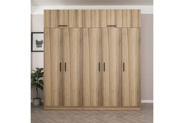 Fruitland Garderob 225 cm - Brun - Förvaring - Sko- & klädförvaring - Garderober & garderobssystem