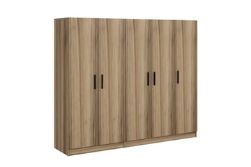Fruitland Garderob 225 cm - Brun - Förvaring - Sko- & klädförvaring - Garderober & garderobssystem