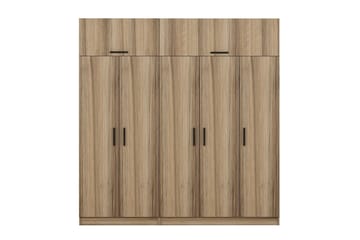 Fruitland Garderob 225 cm - Brun - Förvaring - Sko- & klädförvaring - Garderober & garderobssystem