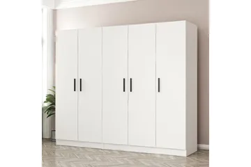 Fruitland Garderob 225 cm - Vit - Förvaring - Sko- & klädförvaring - Garderober & garderobssystem
