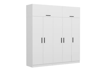 Fruitland Garderob 225 cm - Vit - Förvaring - Sko- & klädförvaring - Garderober & garderobssystem