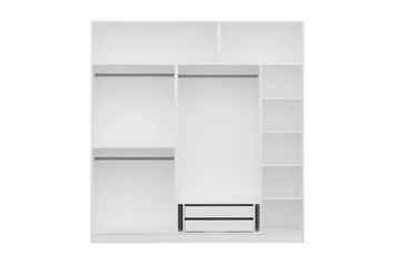 Fruitland Garderob 225 cm - Vit - Förvaring - Sko- & klädförvaring - Garderober & garderobssystem