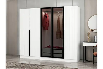 Fruitland Garderob 225 cm - Vit - Förvaring - Sko- & klädförvaring - Garderober & garderobssystem