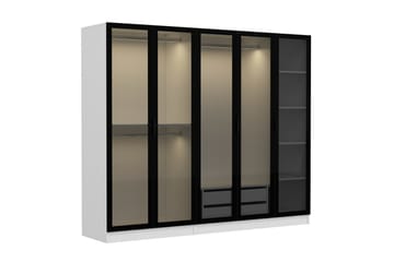Fruitland Garderob 225 cm - Vit - Förvaring - Sko- & klädförvaring - Garderober & garderobssystem