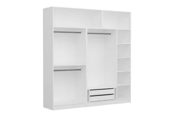 Fruitland Garderob 225 cm - Vit - Förvaring - Sko- & klädförvaring - Garderober & garderobssystem