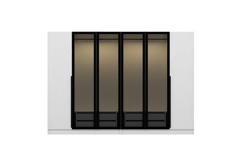 Fruitland Garderob 225 cm - Vit - Förvaring - Sko- & klädförvaring - Garderober & garderobssystem