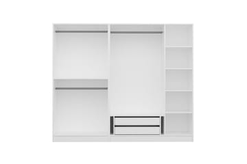 Fruitland Garderob 225 cm - Vit - Förvaring - Sko- & klädförvaring - Garderober & garderobssystem