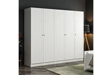 Fruitland Garderob 225 cm - Vit - Förvaring - Sko- & klädförvaring - Garderober & garderobssystem