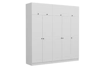 Fruitland Garderob 225 cm - Vit - Förvaring - Sko- & klädförvaring - Garderober & garderobssystem