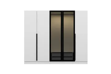 Fruitland Garderob 225 cm - Vit - Förvaring - Sko- & klädförvaring - Garderober & garderobssystem