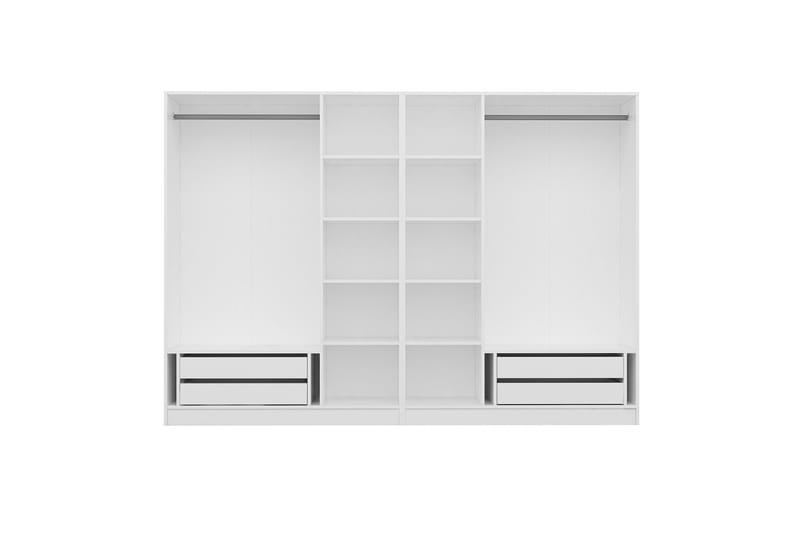 Fruitland Garderob 225 cm - Vit - Förvaring - Sko- & klädförvaring - Garderober & garderobssystem