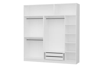 Fruitland Garderob 225 cm - Vit - Förvaring - Sko- & klädförvaring - Garderober & garderobssystem