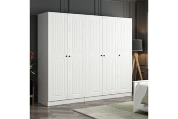 Fruitland Garderob 225 cm - Vit - Förvaring - Sko- & klädförvaring - Garderober & garderobssystem