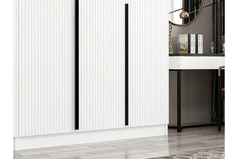 Fruitland Garderob 225 cm - Vit - Förvaring - Sko- & klädförvaring - Garderober & garderobssystem