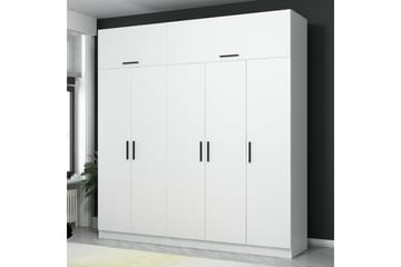 Fruitland Garderob 225 cm - Vit - Förvaring - Sko- & klädförvaring - Garderober & garderobssystem