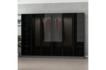 Fruitland Garderob 270 cm - Antracit - Förvaring - Sko- & klädförvaring - Garderober & garderobssystem
