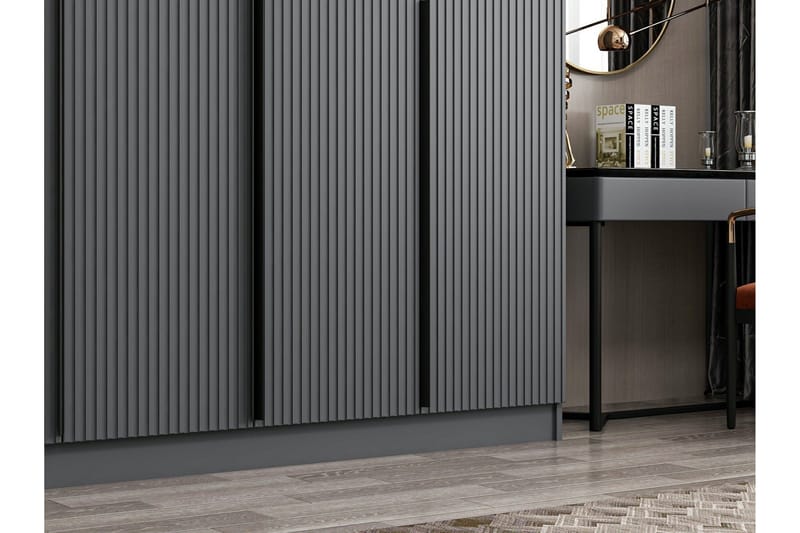 Fruitland Garderob 270 cm - Antracit - Förvaring - Sko- & klädförvaring - Garderober & garderobssystem