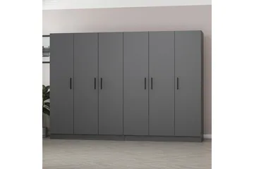 Fruitland Garderob 270 cm - Antracit - Förvaring - Sko- & klädförvaring - Garderober & garderobssystem