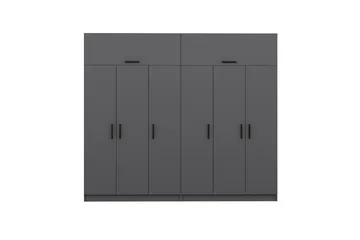 Fruitland Garderob 270 cm - Antracit - Förvaring - Sko- & klädförvaring - Garderober & garderobssystem