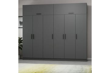 Fruitland Garderob 270 cm - Antracit - Förvaring - Sko- & klädförvaring - Garderober & garderobssystem
