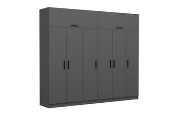 Fruitland Garderob 270 cm - Antracit - Förvaring - Sko- & klädförvaring - Garderober & garderobssystem