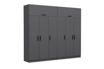 Fruitland Garderob 270 cm - Antracit - Förvaring - Sko- & klädförvaring - Garderober & garderobssystem