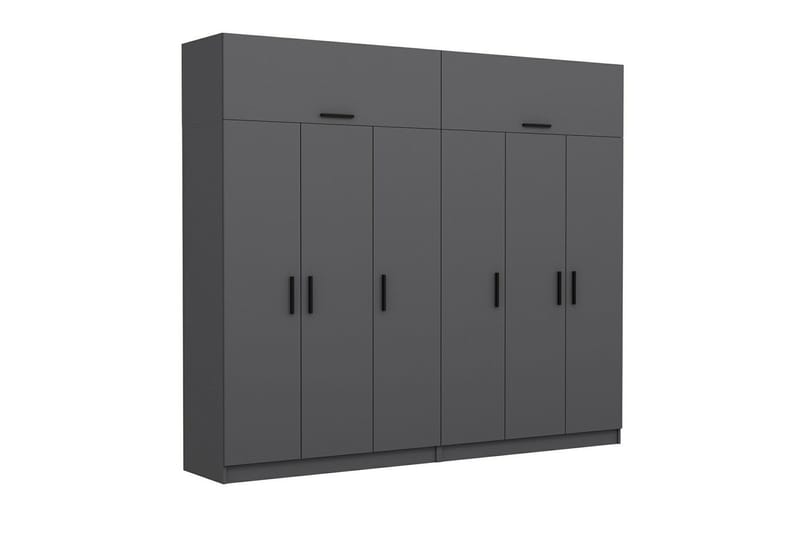 Fruitland Garderob 270 cm - Antracit - Förvaring - Sko- & klädförvaring - Garderober & garderobssystem