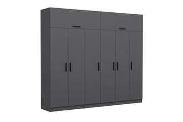 Fruitland Garderob 270 cm - Antracit - Förvaring - Sko- & klädförvaring - Garderober & garderobssystem