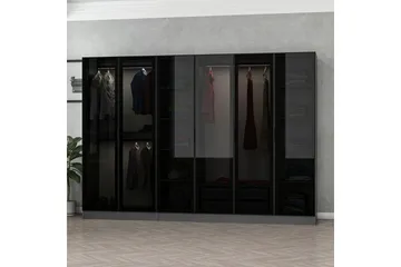 Fruitland Garderob 270 cm - Antracit - Förvaring - Sko- & klädförvaring - Garderober & garderobssystem