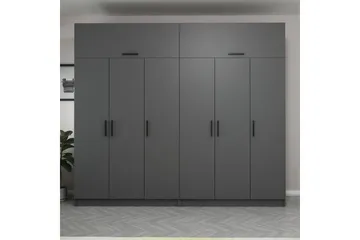 Fruitland Garderob 270 cm - Antracit - Förvaring - Sko- & klädförvaring - Garderober & garderobssystem