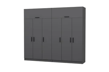 Fruitland Garderob 270 cm - Antracit - Förvaring - Sko- & klädförvaring - Garderober & garderobssystem