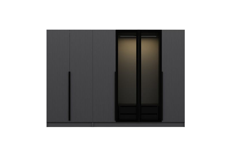 Fruitland Garderob 270 cm - Antracit - Förvaring - Sko- & klädförvaring - Garderober & garderobssystem