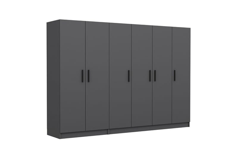 Fruitland Garderob 270 cm - Antracit - Förvaring - Sko- & klädförvaring - Garderober & garderobssystem