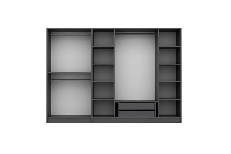 Fruitland Garderob 270 cm - Antracit - Förvaring - Sko- & klädförvaring - Garderober & garderobssystem