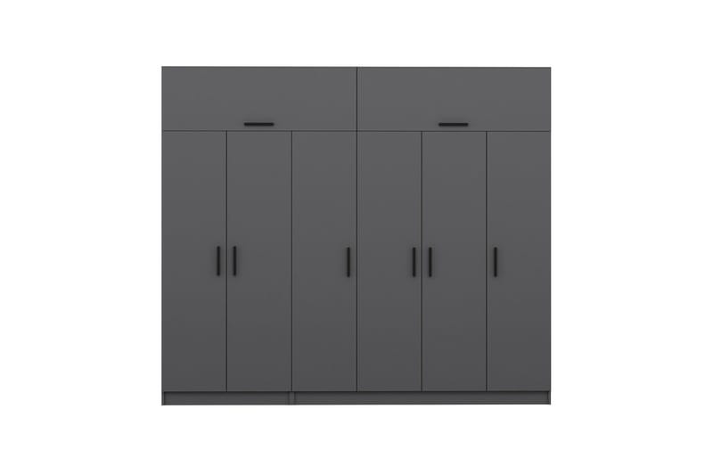 Fruitland Garderob 270 cm - Antracit - Förvaring - Sko- & klädförvaring - Garderober & garderobssystem