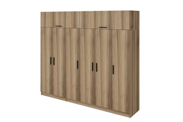 Fruitland Garderob 270 cm - Brun - Förvaring - Sko- & klädförvaring - Garderober & garderobssystem