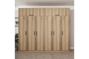 Fruitland Garderob 270 cm - Brun - Förvaring - Sko- & klädförvaring - Garderober & garderobssystem