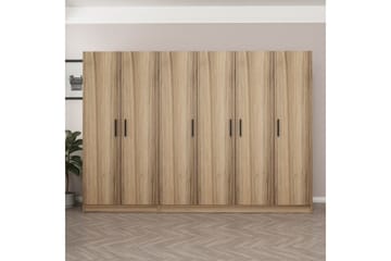 Fruitland Garderob 270 cm - Brun - Förvaring - Sko- & klädförvaring - Garderober & garderobssystem