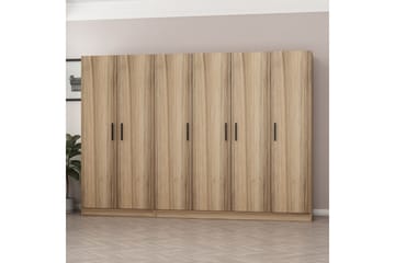 Fruitland Garderob 270 cm - Brun - Förvaring - Sko- & klädförvaring - Garderober & garderobssystem