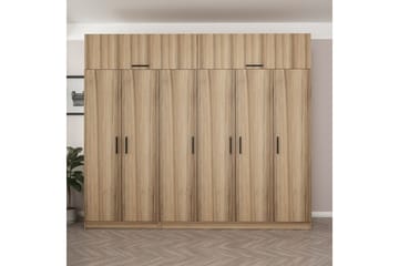 Fruitland Garderob 270 cm - Brun - Förvaring - Sko- & klädförvaring - Garderober & garderobssystem