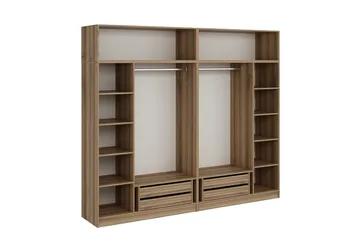 Fruitland Garderob 270 cm - Brun - Förvaring - Sko- & klädförvaring - Garderober & garderobssystem
