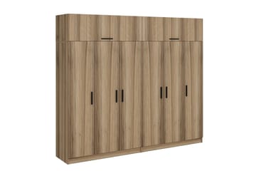 Fruitland Garderob 270 cm - Brun - Förvaring - Sko- & klädförvaring - Garderober & garderobssystem